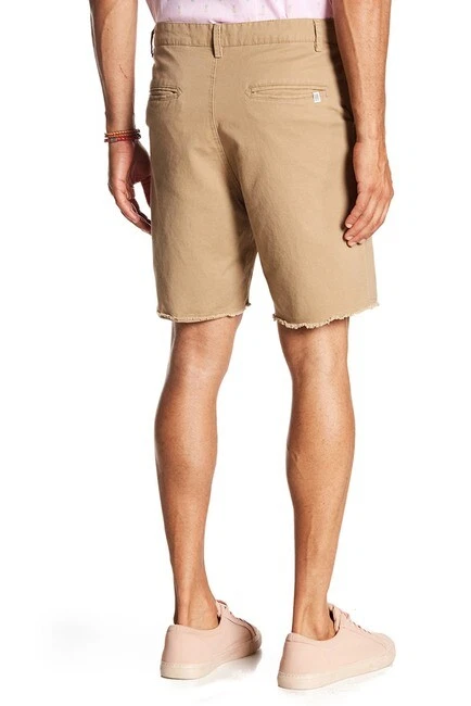 Sovereign Code L101715 Men's Brown Frayed Hem Shorts Size Large - Image 3 of 3