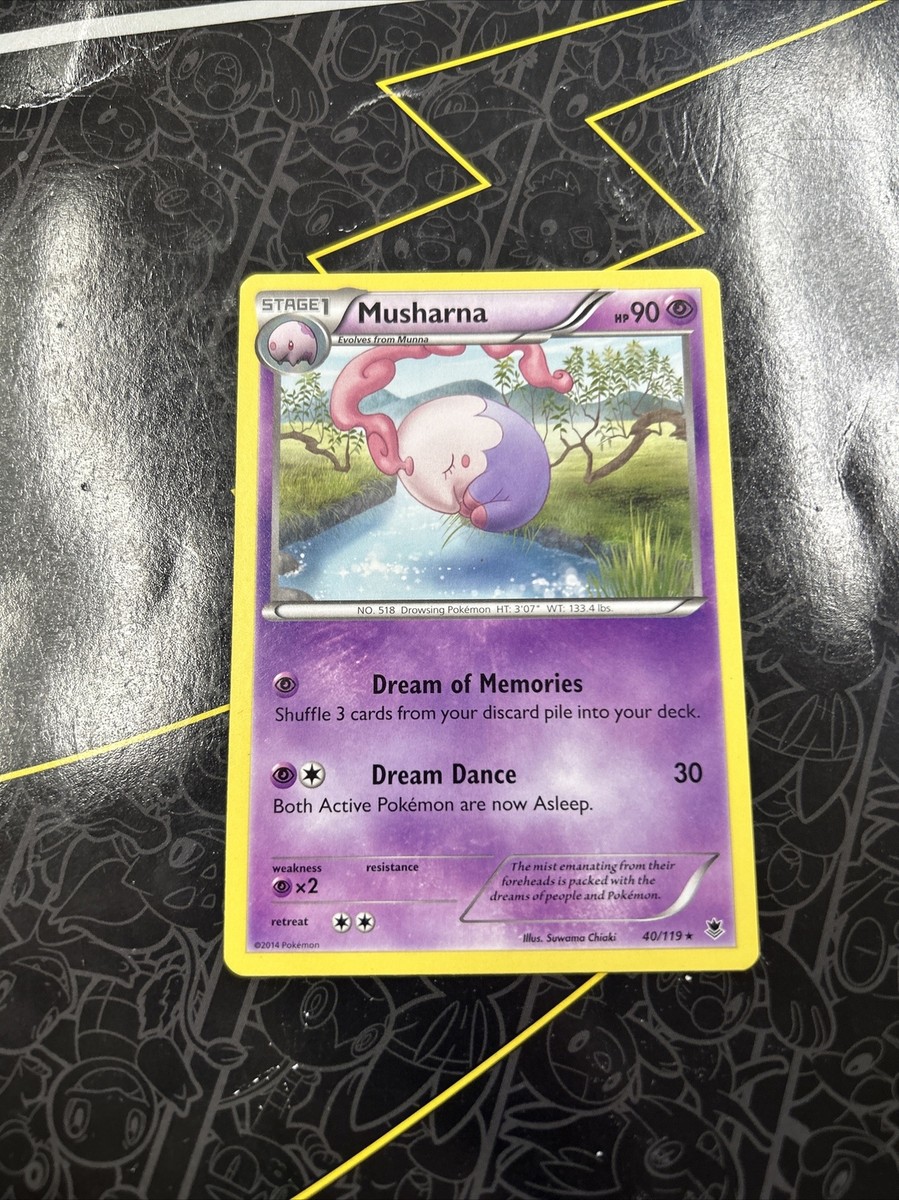 musharna pokemon card value Musharna 40/119 Rare XY