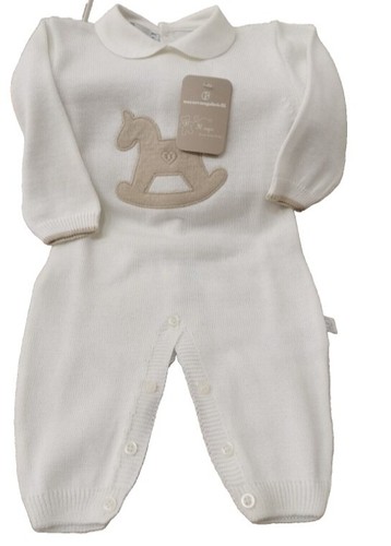 Tutina Neonato Unisex A Maniche Lunghe 100% Cotone - Fantasia Cartone Animato - 9-12 Mesi