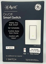 GE Smart Light Switch, Paddle Style, Neutral Wire Required, Bluetooth and 2.4
