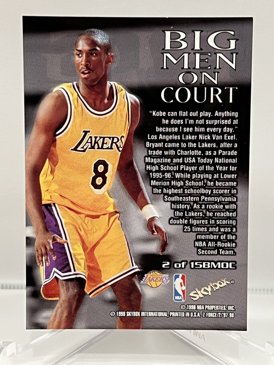1997 Skybox Z-Force Big Men On Court Kobe Bryant #2/15 BMOC RARE