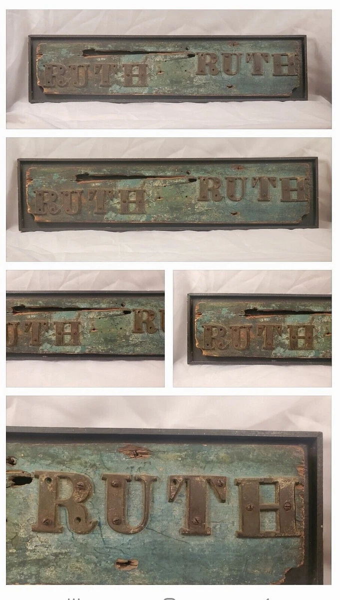 Wood 1800-1899 Antique Primitive Signs for sale | eBay
