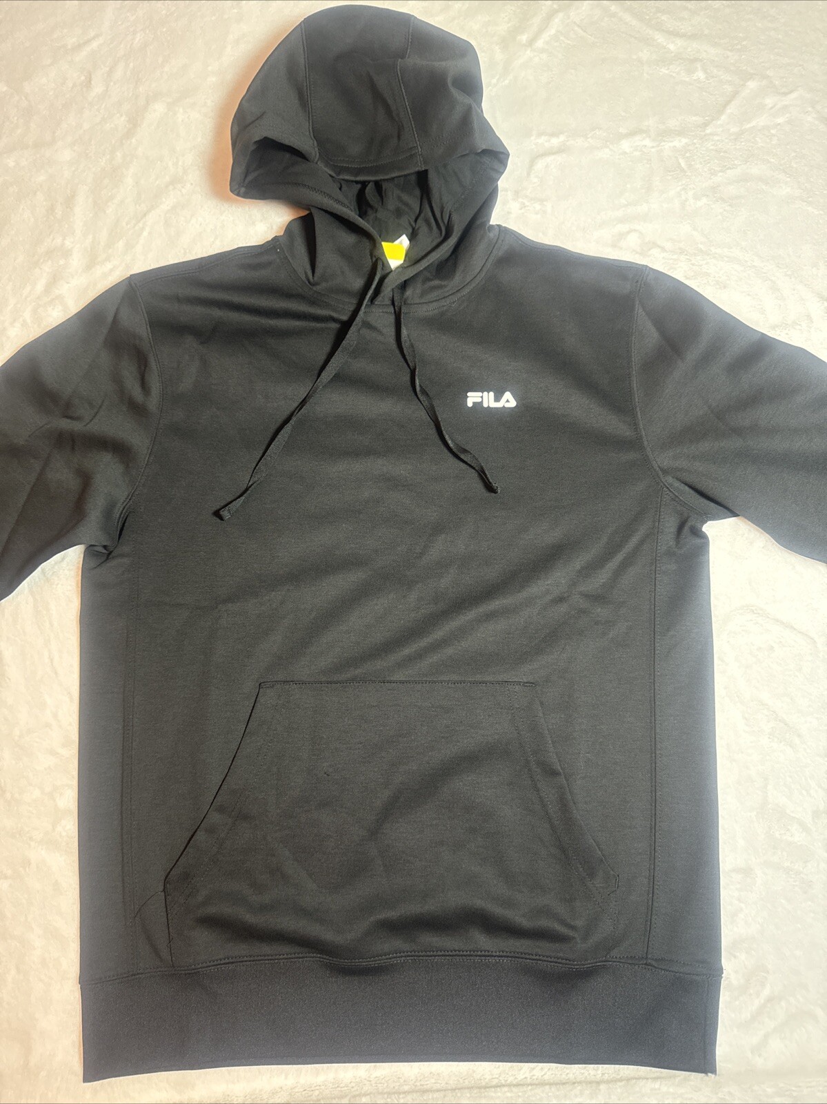 FILA Felpa con Cappuccio Uomo Performance Nera Taglia S