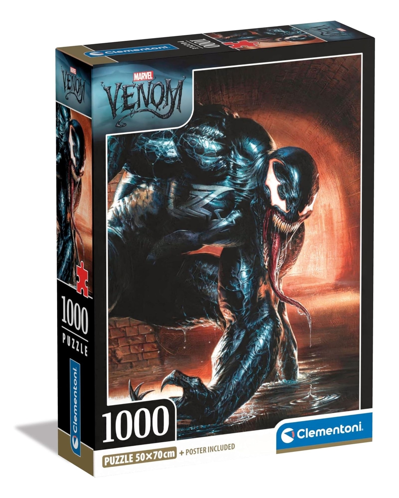 Gadget - Clementoni Puzzle Adulti 1000 Pezzi Venom 1000 Compact Made In Italy -