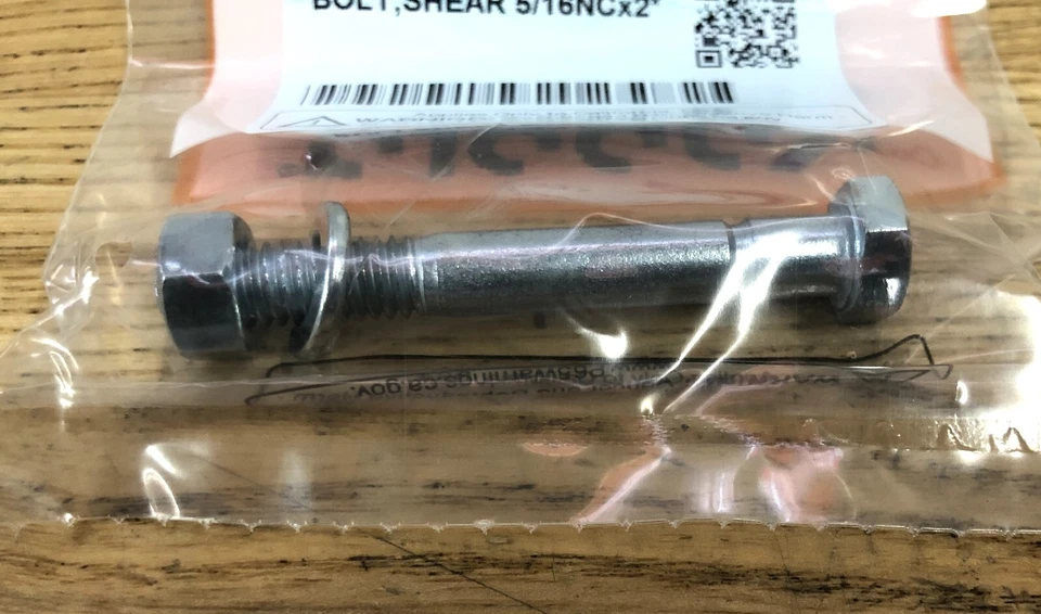 KUBOTA PINO DE CISALHAMENTO PACOTE COM 5 PARA TRATOR ACESSÓRIO SOPRADOR DE NEVE 2 ESTÁGIOS 70060-01337 - Imagem 4 de 4