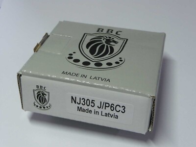 **  1x  BBC-R - Zylinderrollenlager NJ305-J-P6-C3  ... 25x62x17mm ... * NEU *