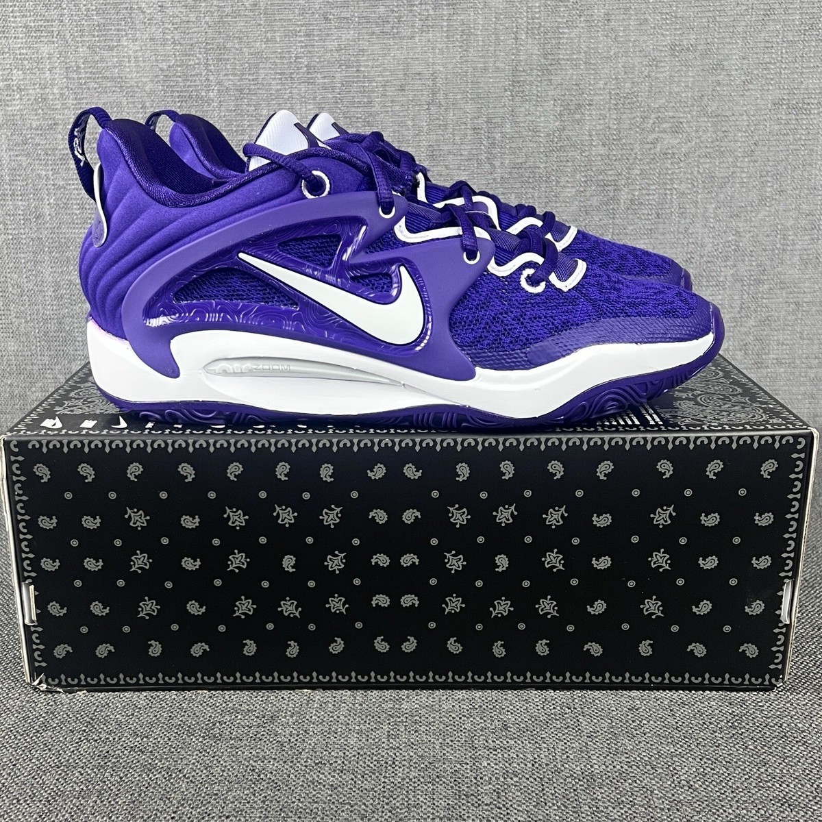 Nike KD15 TB Promo Court Purple White DX6648 500 Men's Size 12.5