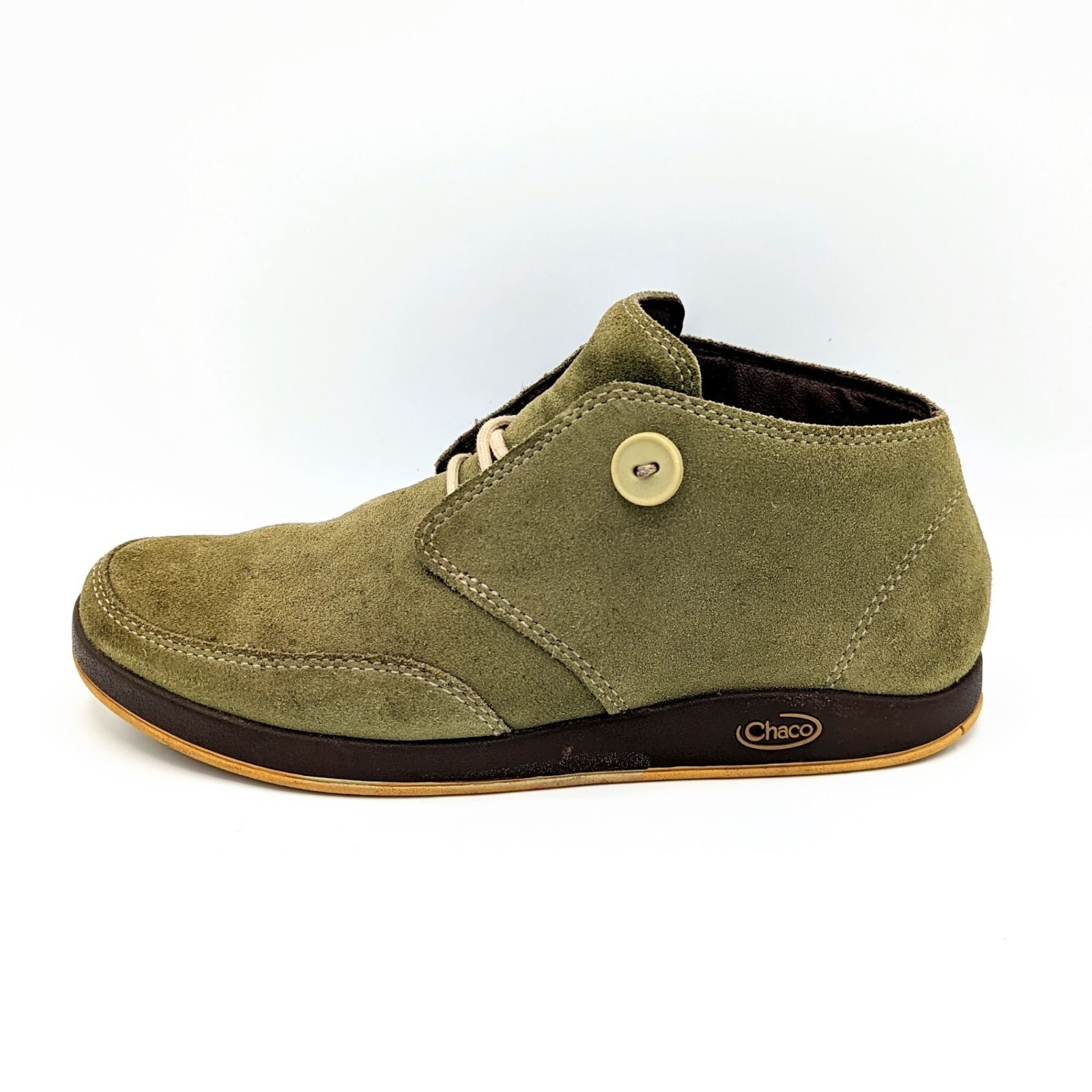 SAOLA Stivaletto donna taglia 7 (38) CHACO incenso chukka Oxford verde oliva scamosciato