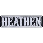 PAGAN Patch: HEATHEN Iron On Biker Patch Anti-Religion Applique Rocker