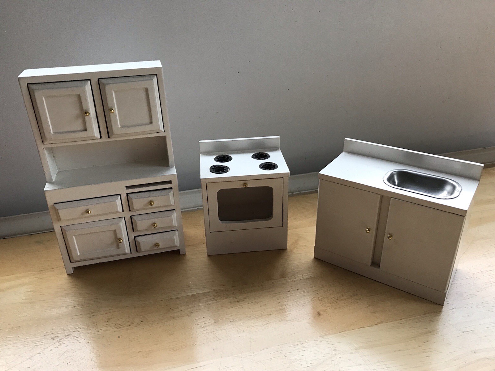 Dolls House Furniture Bundle Vintage Wooden 1/8 Size VGC eBay