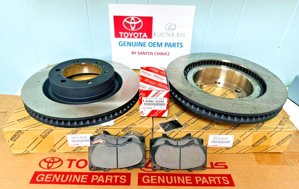 2010-2023 TOYOTA LEXUS GX460 ПЕРЕДНИЙ ТОРМОЗ РОТОРЫ И КОЛОДКИ ПОДЛИННЫЙ OEM ДЕТАЛЬ - Изображение 4 из 4