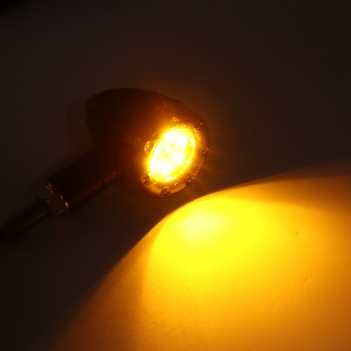 4 Pièces Moto Indicateur Lumineux 13LED 4 Fils Vintage Clignotant Lampe Pour - Photo 12/12