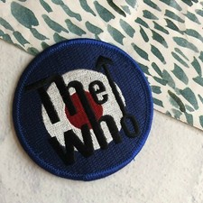Vintage The Who Rock Band Music patch embroidered blue white red  2000