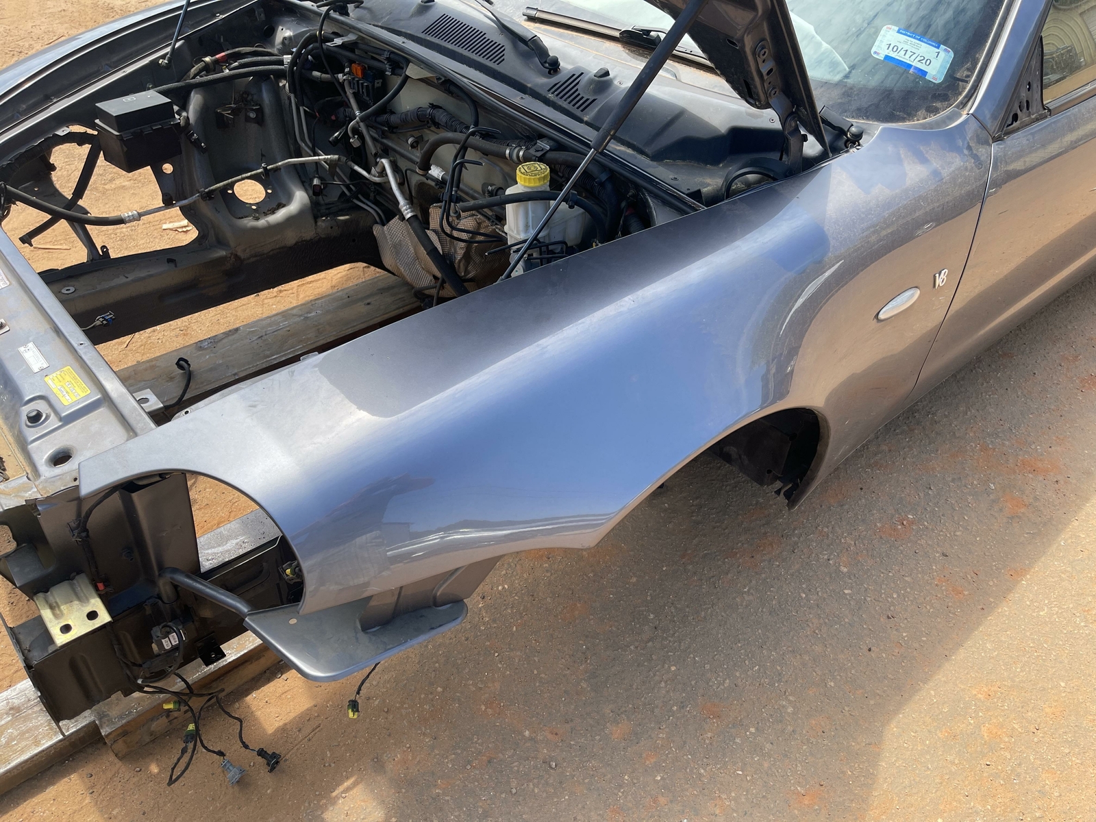 05-07 MASERATI 4200 GT COUPE LEFT DRIVER SIDE FENDER OEM