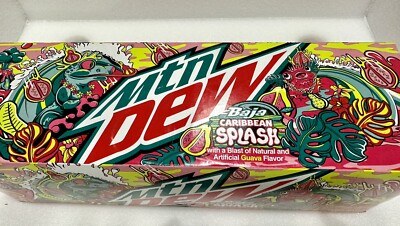 Mountain Dew Baja Caribbean Splash 12-pack 12oz Cans FREE SHIPPING