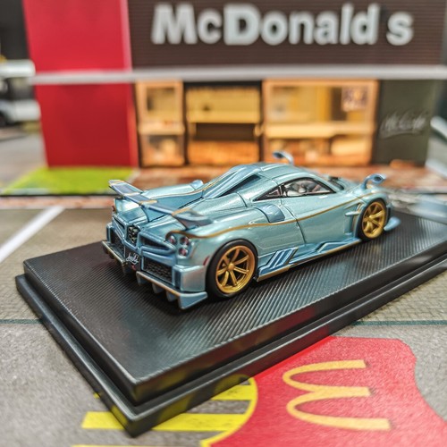MC Model 1/64 Pagani Imola Light Blue Super Racing Sport Diecast Car Model - Picture 5 of 9