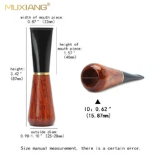 Cigar Mouthpiece Holder Tip Wooden Smoking Accessories 9mm Paper Filters 40Ring