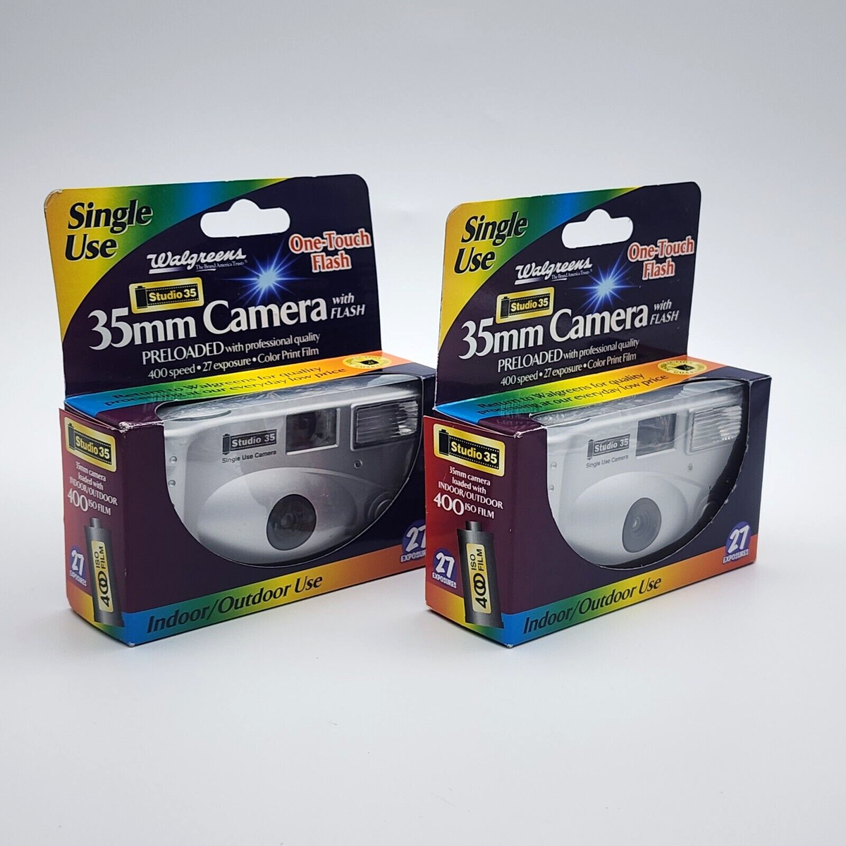 Walgreens 400 Color Single Use Cameras 35mm Expired 2008