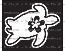 Hawaii Sea Turtle -Beach Style- Car/SUV/Truck Vinyl Die-Cut Peel N' Stick Decals