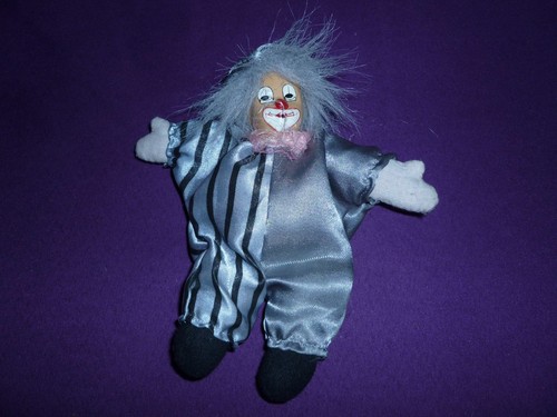 NEU ! Dekofigur "Clown" Harlekin # grauer Anzug für Sammler - NEU ! - Bild 2 von 3