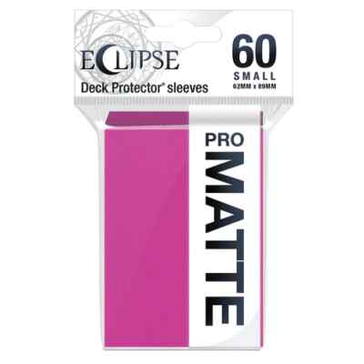 hot pink card sleeves (60-Pack) Ultra Pro Eclipse PRO MATTE HOT PINK Small Deck Protector Card  Sleeves