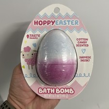 HOPPY EASTER BATH BOMB Cotton Candy Scented Bathbomb - SURPRISE Inside GIFT