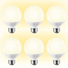 	TORCHSTAR Vanity Globe Light Bulbs G25 LED for Bathroom Mirror 6W Equivalent...