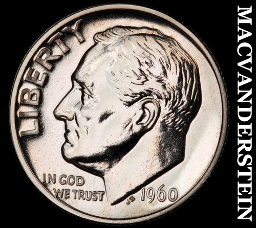 1960 Roosevelt Dime- Silver- Choice Gem Proof Luster No Reserve #J3088