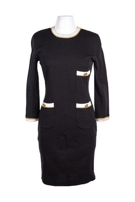 Adrienne Vittadini Women Dresses Sheath Black Cotton