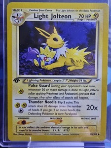 LIGHT JOLTEON 48/105 やさしいサンダース 英語版ポケモン Light Jolteon 1st Edition | eBay