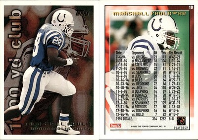 Marshall Faulk  Lot of 3 Football Cards  Indianapolis Colts    NFL- 848