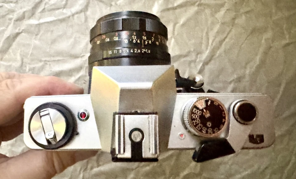 Ultra Rare !!! M42 Pentacon Reflex Numérique Praktica Dtl 2 & 1,8/50mm Dtl 2 - Photo 3/4