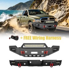 Aaiwa For 2002-2005 Dodge Ram 1500 Steel Frontrear Bumper Wwinch Platelights Aaiwa For 2002-2005 Dodge Ram 1500 Steel Frontrear Bumper Wwinch Platelights