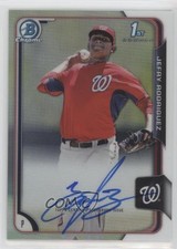 2015 Bowman Chrome Prospects Refractor 386/499 Jefry Rodriguez #BCAP-JR Auto 9su