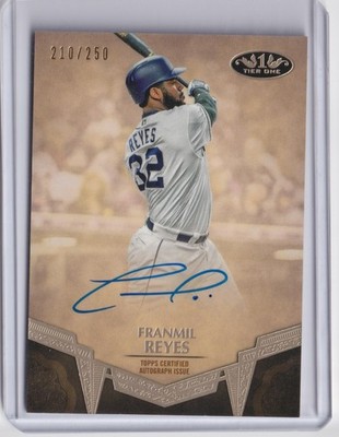 2019 Topps Tier One #BA-FR Franmil Reyes Break Out Autographs #/250