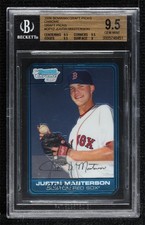 2006 Bowman Draft Chrome Picks Justin Masterson #DP12 BGS 9.5 GEM MINT 0h2x