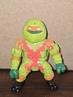 1994 Vintage TMNT Road Racing Mike Figure And Helmet For Kowabunga Bike Playmate