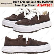 MMY Eric Og Sole Mix Material Low-Top Brown A16FW701