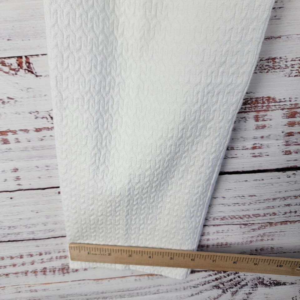 Pantalones texturizados blancos Trina Turk Aubree para mujer talla 8 boda fiesta de viaje Foto 2 de 4