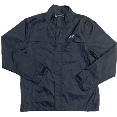 Under Armour Men s LG Black Nylon Xstorm Loose Fit Long Sleeve Full Zip Jacket