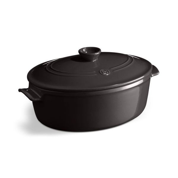 Casseruola Grande Ovale 6L Emile Henry Fusain - EH794560