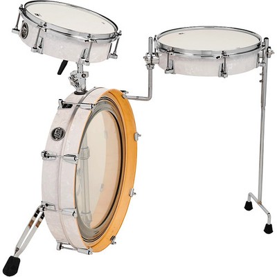 DW Performance Series 3Piece Low Pro Travel Shell Pack White Marine Pearl