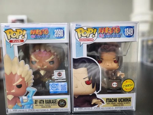 Funko Pop! Naruto Shippuden Chalice Exclusive Ay Raikage, Itachi Chase Protector