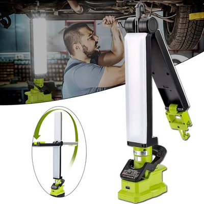 #ad Cordless LED Work Light for Ryobi 18V Battery 30W 2400LM Clip on Lamp Flashlight $45.49