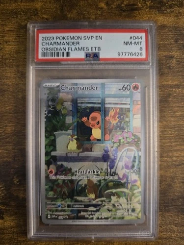 Pokémon TCG Charmander 044 Scarlet & Violet Promo Holo English PSA 8