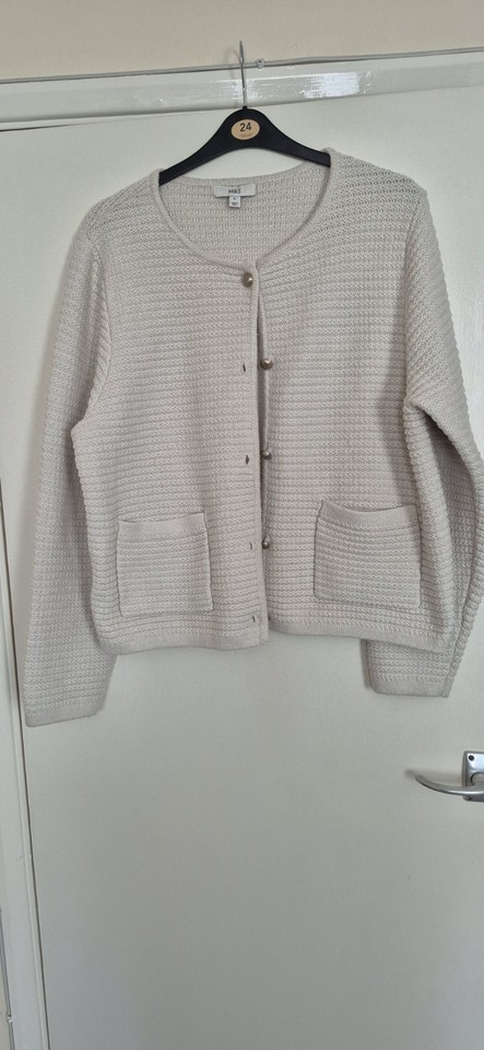 Marks and Spencer Women's Chunky Knit Cardigan Size XL