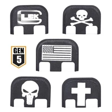 Aluminum Rear Cover Slide Back Plate for Glock G17 G19 21-24 26 27 29-41 GEN 5