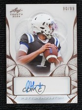 2024 Leaf Trinity Clear Auto Bronze 90/99 Peyton Houston #CA-PH1