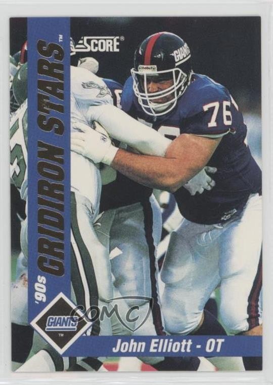 1992 Score Gridiron Stars John Elliott #43 0u3
