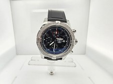 breitling super avenger A13370 Customized With Diamonds Black Dial Rubber Band